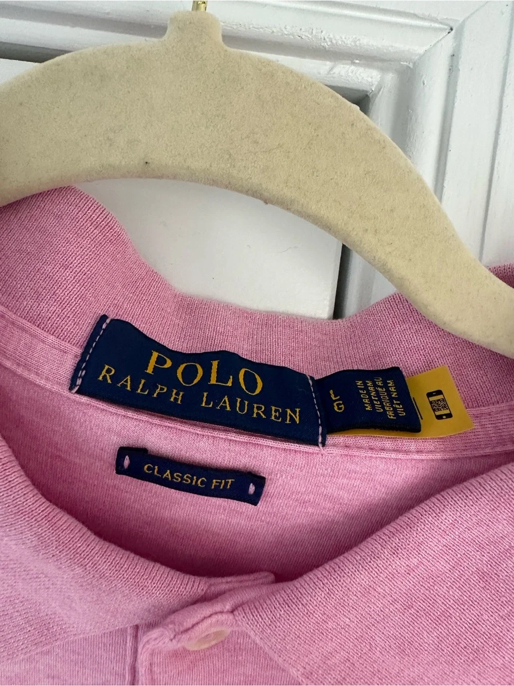 Polo Ralph Lauren Men’s Pink Short Sleeve Polo Shirt Large New without tags